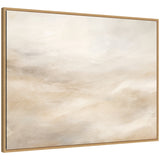 Sylvie tonal abstract white and beige light natural neutrals horizontal framed canvas artwork