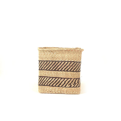Square Natural w/ Black Stripe Iringa Basket by Mbare Ltd - product image 5 for Resin Society