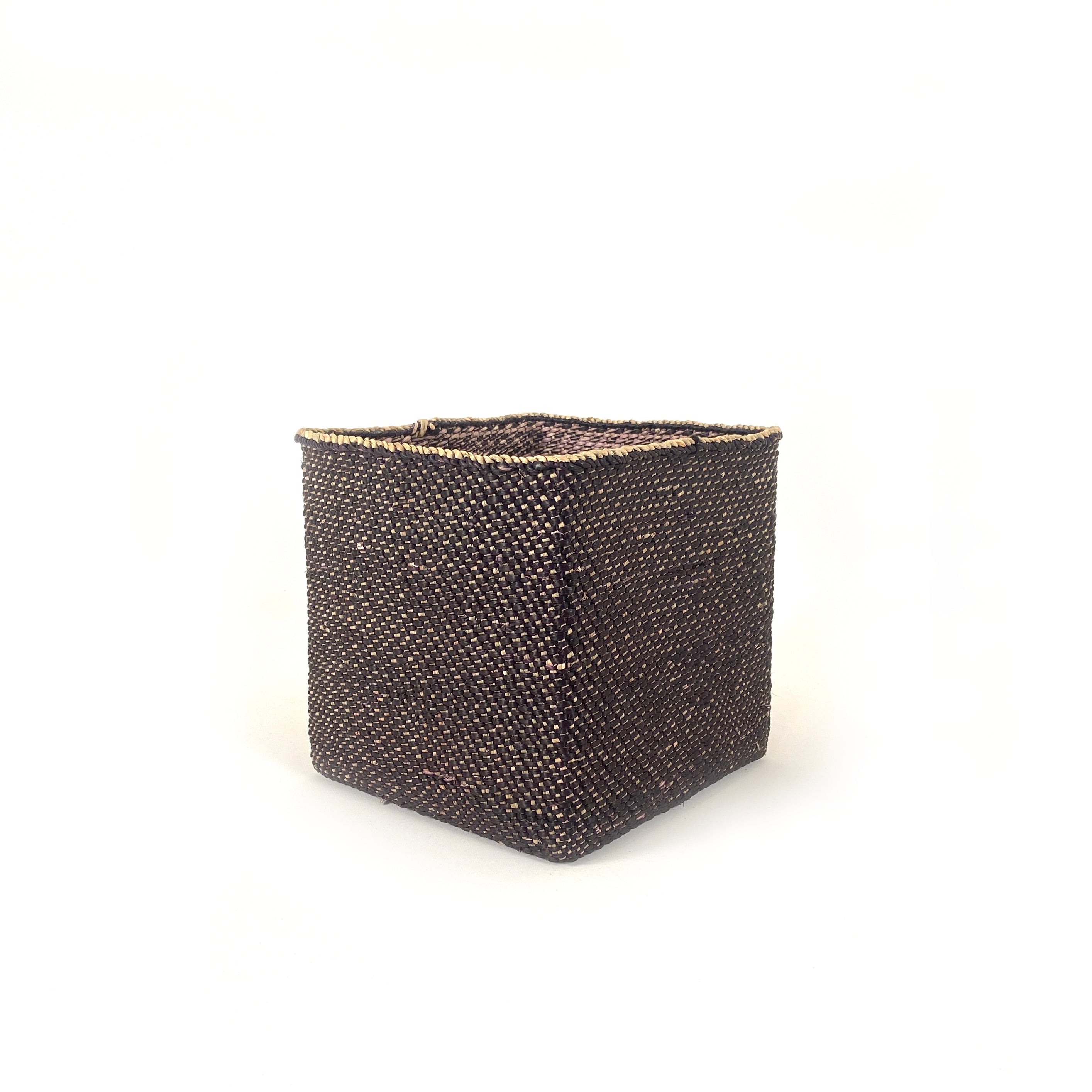 Square Light Black Iringa Basket by Mbare Ltd - product image 4 for Resin Society