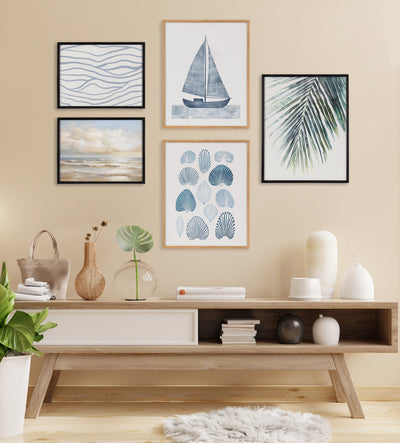 Gallery Tropical Modern Botanical Palm Print