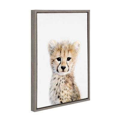 Sylvie Cheetah Framed Canvas by Amy Peterson Art Studio