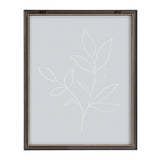 Blake Modern Blue Botanical Line Sketch Print 2 Framed Printed Glass by kateandlaurel - product image 15 for Resin Society