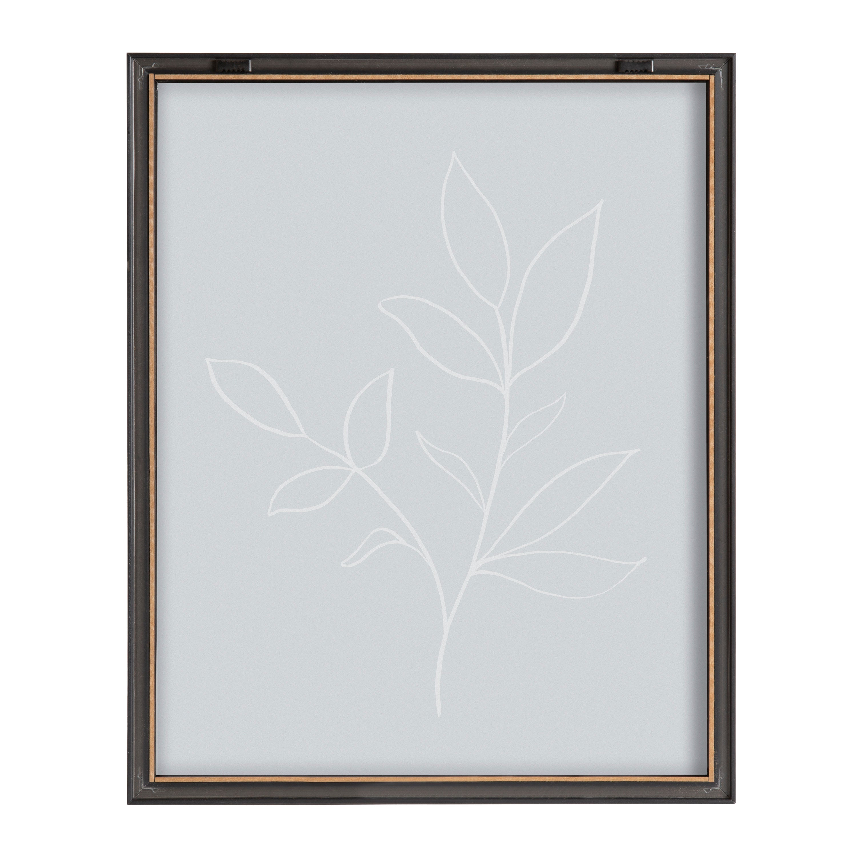 Blake Modern Blue Botanical Line Sketch Print 2 Framed Printed Glass by kateandlaurel - product image 15 for Resin Society