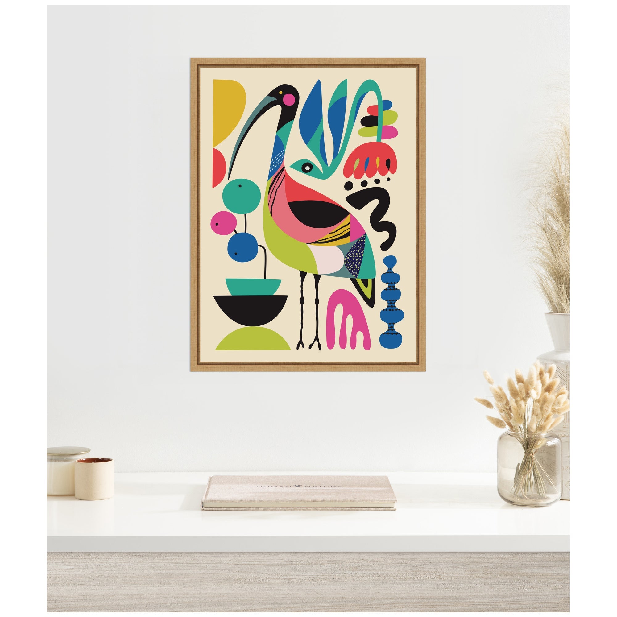 Ibis by Rachel Lee Framed Canvas Wall Art Print