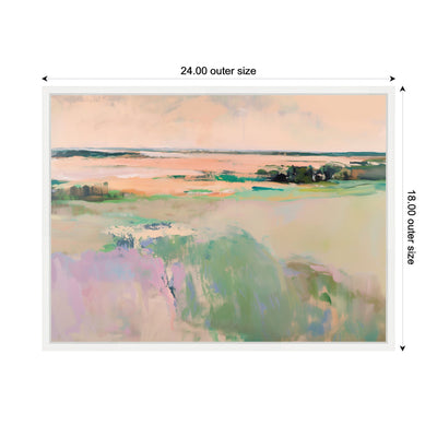 Sylvie Pastel Horizon III Framed Canvas by Amy Lighthall