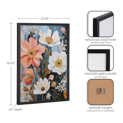 Gallery Boho Flowers in Muted Neutrals Print by The Creative Bunch Studio