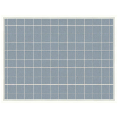 Framed Fabric Pinboard Light Blue Plaid Wall Organization
