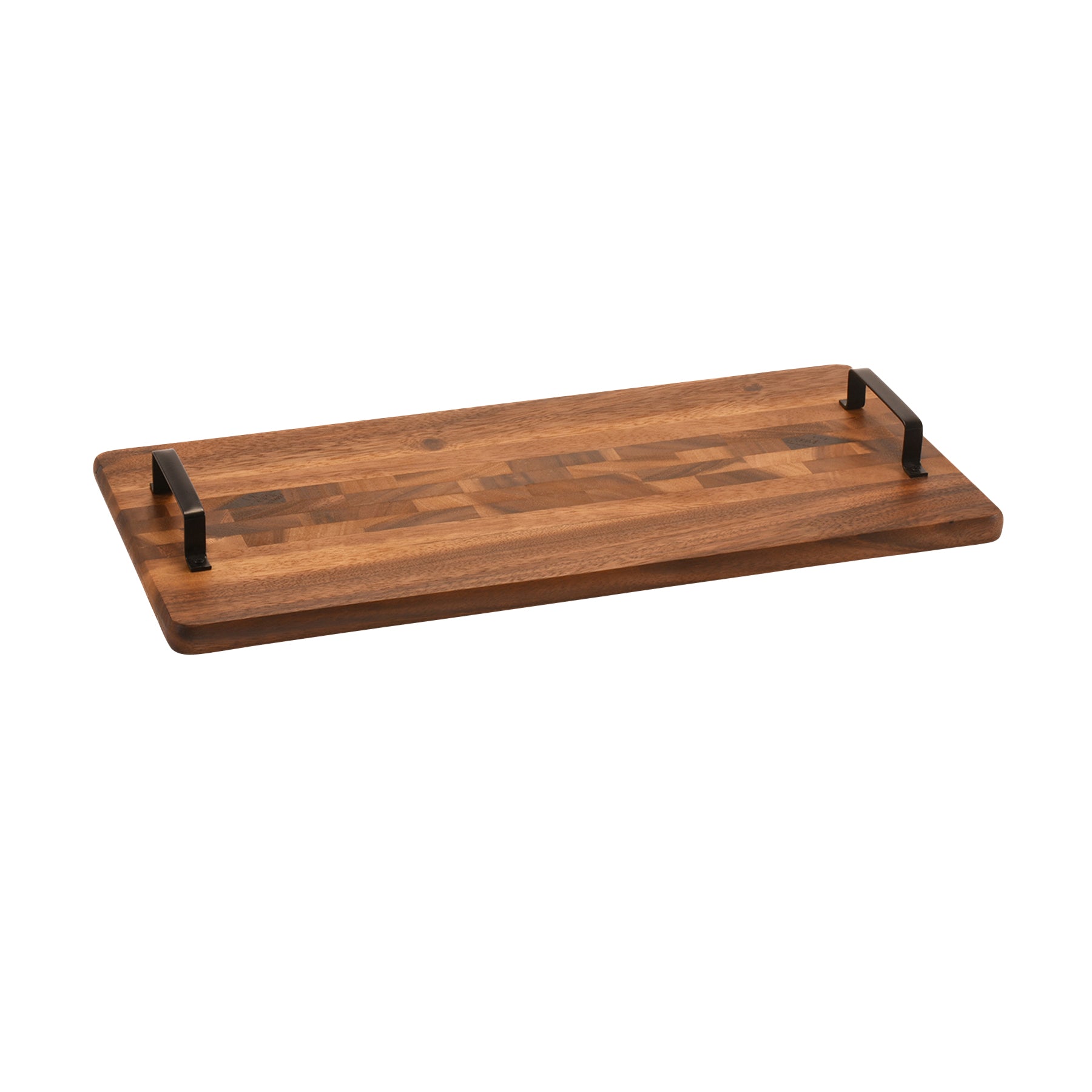 Acacia Serving Trays with Metal Handles by Kalmar Home - product image 6 for Resin Society