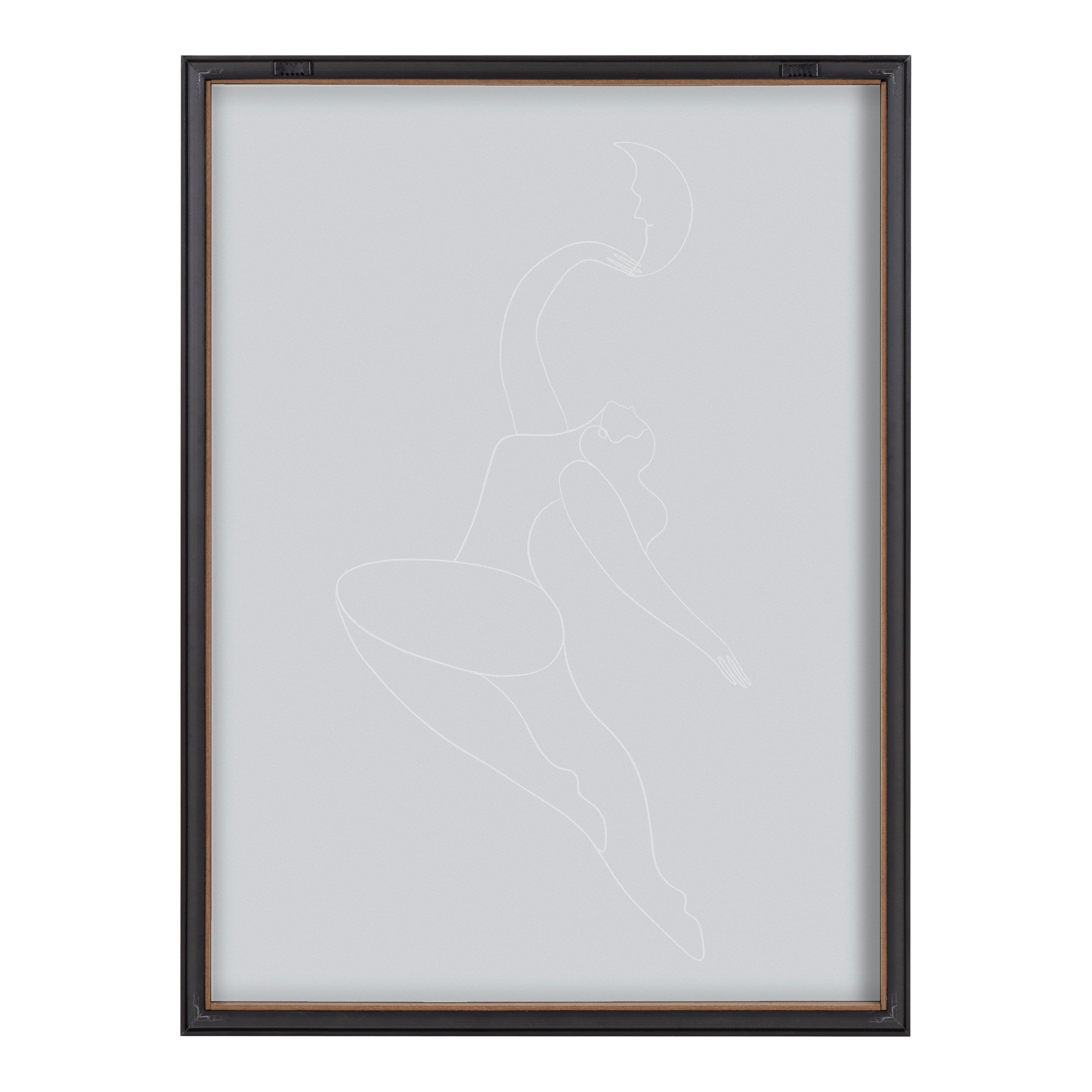 Blake Sometimes When you Fall You Fly Blue Framed Printed Glass by kateandlaurel - product image 4 for Resin Society