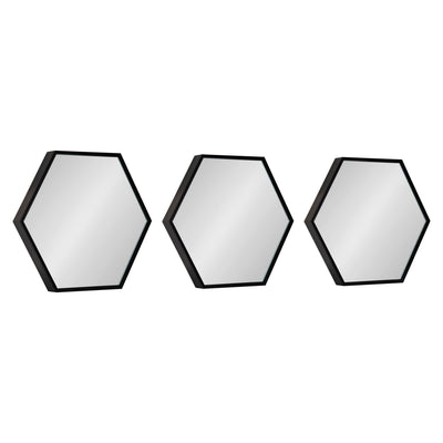 Rhodes Framed Hexagon Wall Mirror Set by kateandlaurel - product image 8 for Resin Society