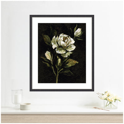Framed Art Moody Floral 2 by Annie Quigley