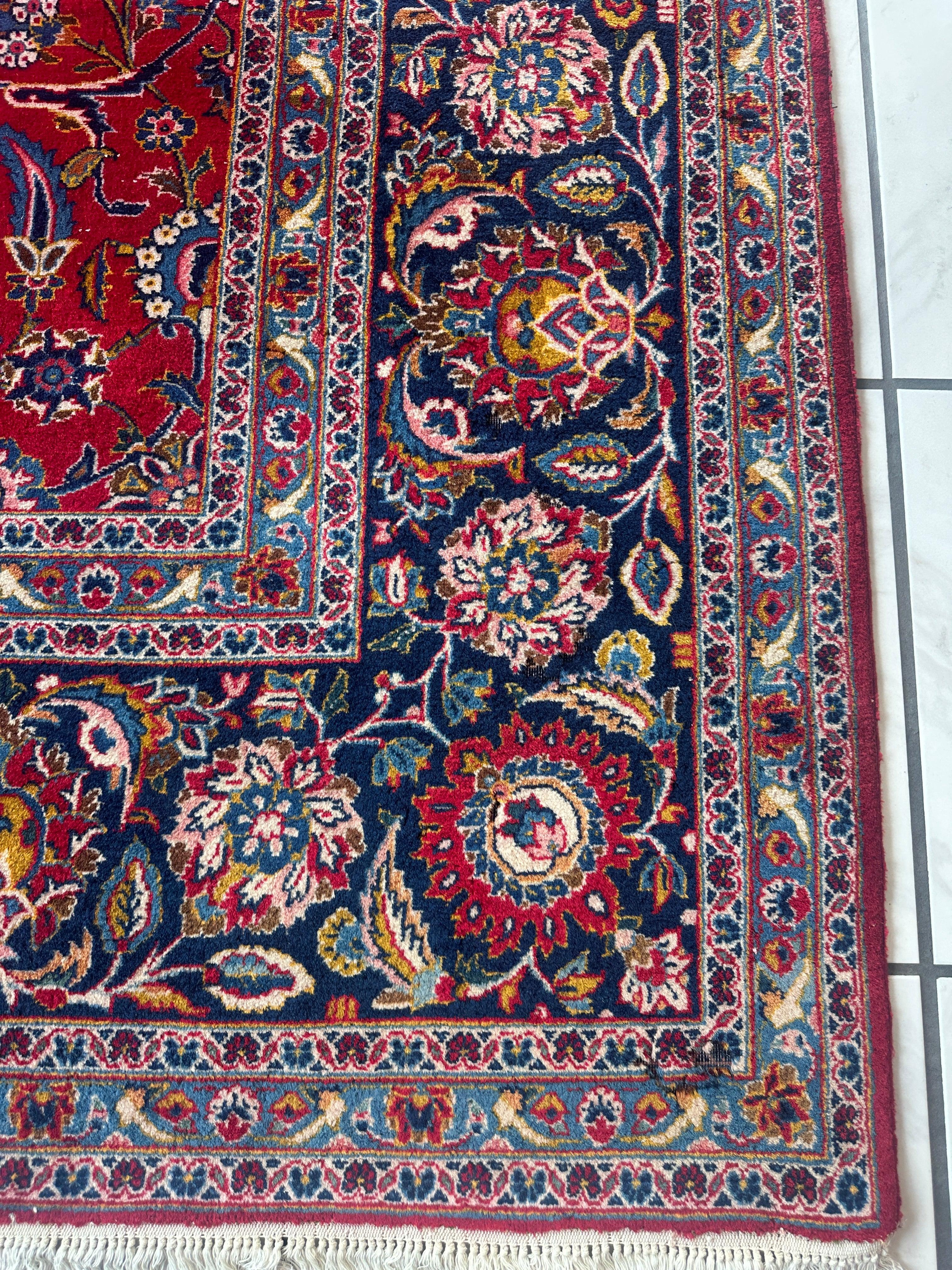 Incredible Persian Kashan All Over Wool Rug 10’2” x 14’ by Rugistan - product image 17 for Resin Society