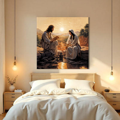 Samaritan at the Well Faith Wall Art III by Tailored Canvases - product image 3 for Resin Society