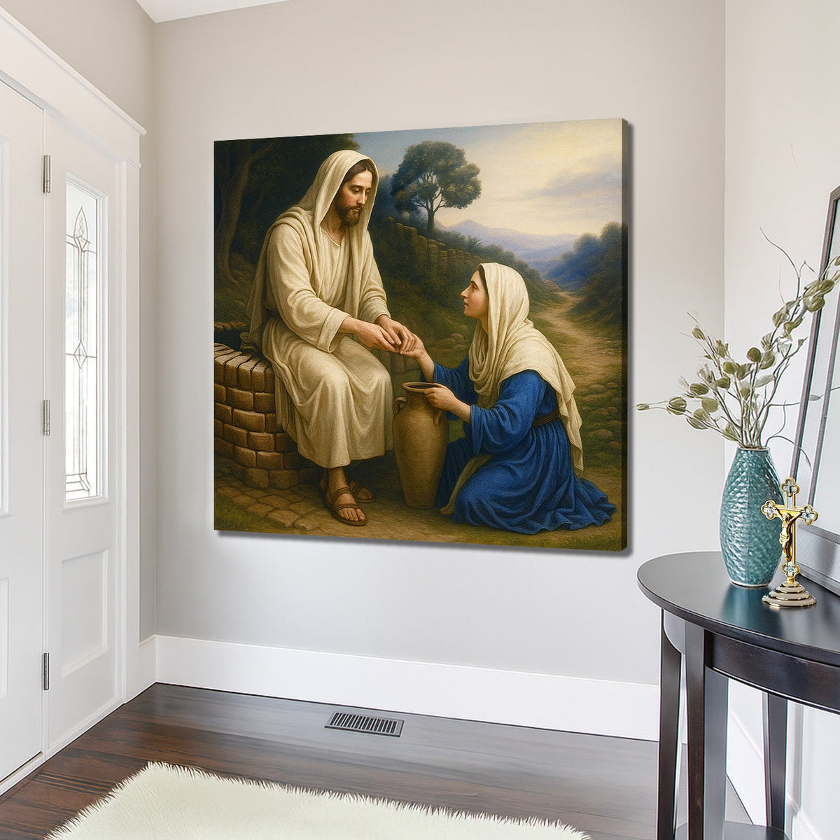 Samaritan at the Well Faith Wall Art by Tailored Canvases - product image 3 for Resin Society