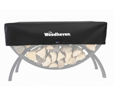 Woodhaven Standard Firewood Rack Seasoning Cover in various sizes
