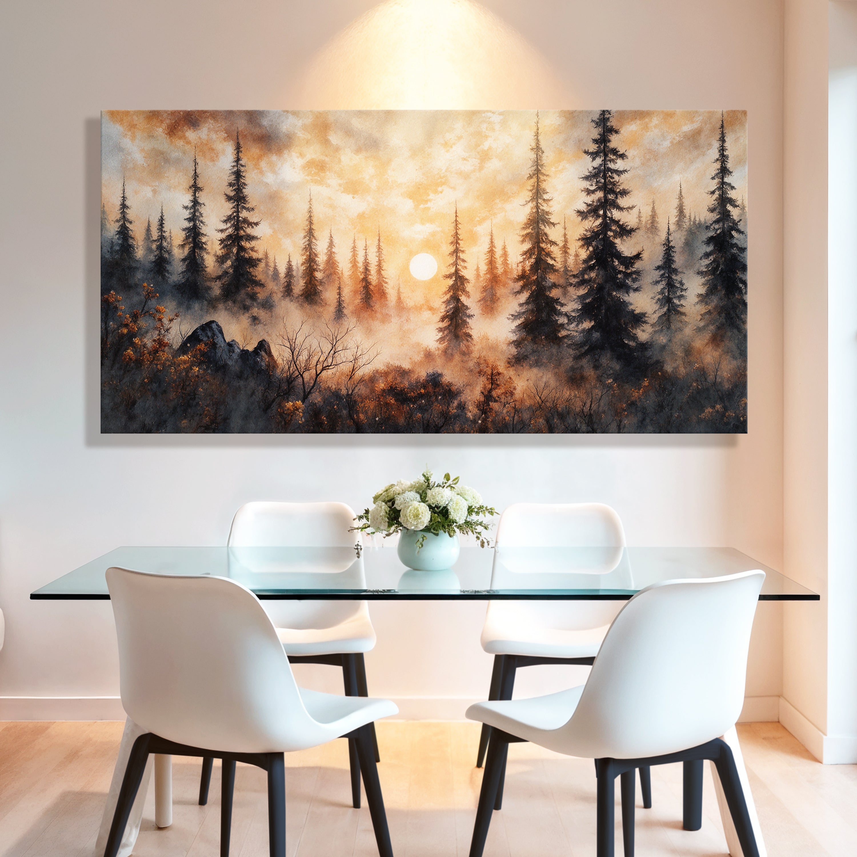 Rustic Forest Sunset Wall Art by Tailored Canvases - product image 3 for Resin Society