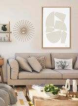 Sylvie Constructed I Neutral Framed Canvas by kateandlaurel - product image 13 for Resin Society