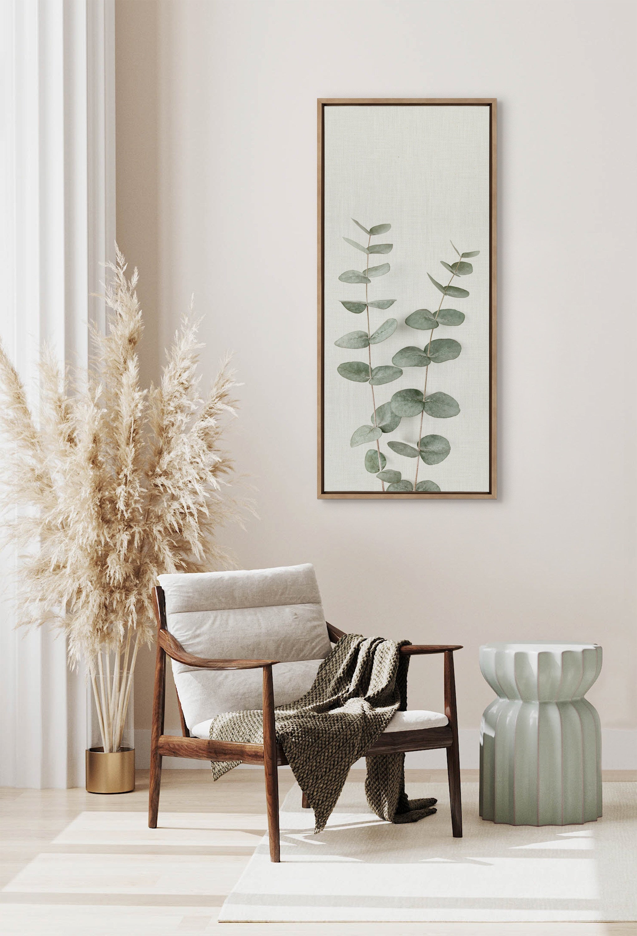 Sylvie Eucalyptus Botanical II Framed Canvas by The Creative Bunch by kateandlaurel - product image 19 for Resin Society