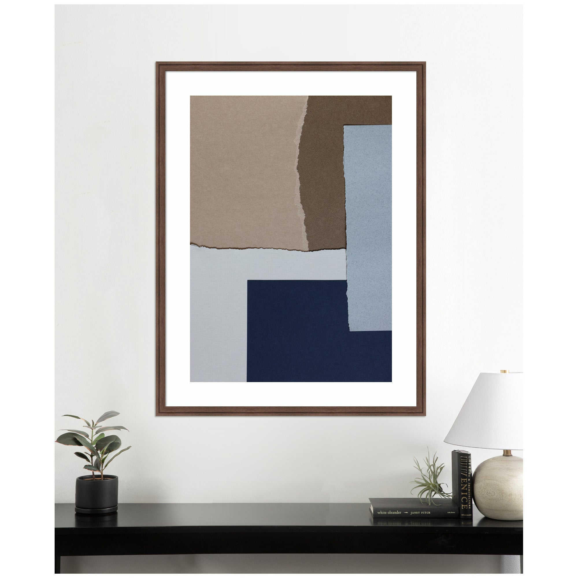 Torn Paper No6 by Mareike Bohmer Framed Wall Art Print