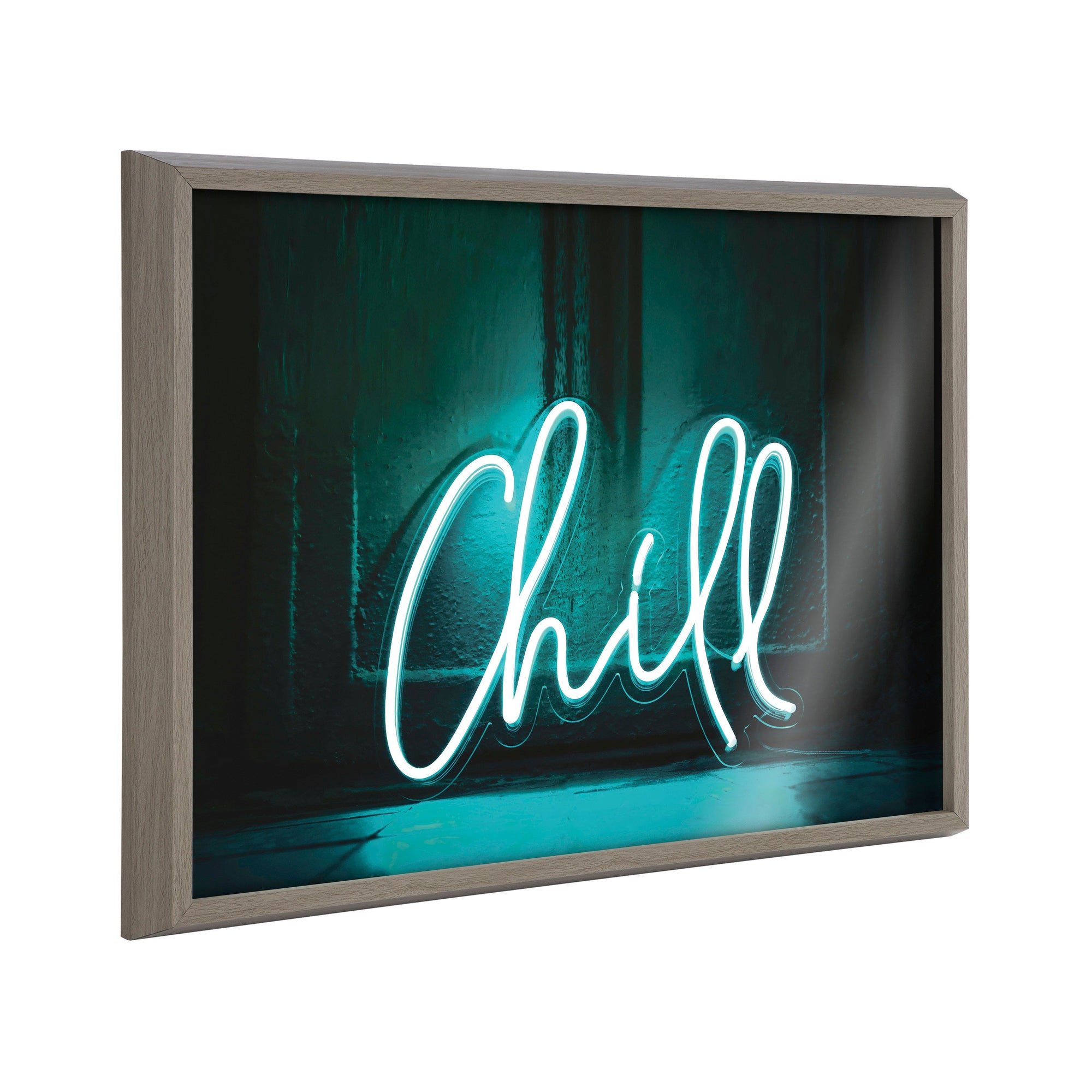 Blake Chill Neon Sign Framed Printed Glass by The Creative Bunch Studio by kateandlaurel