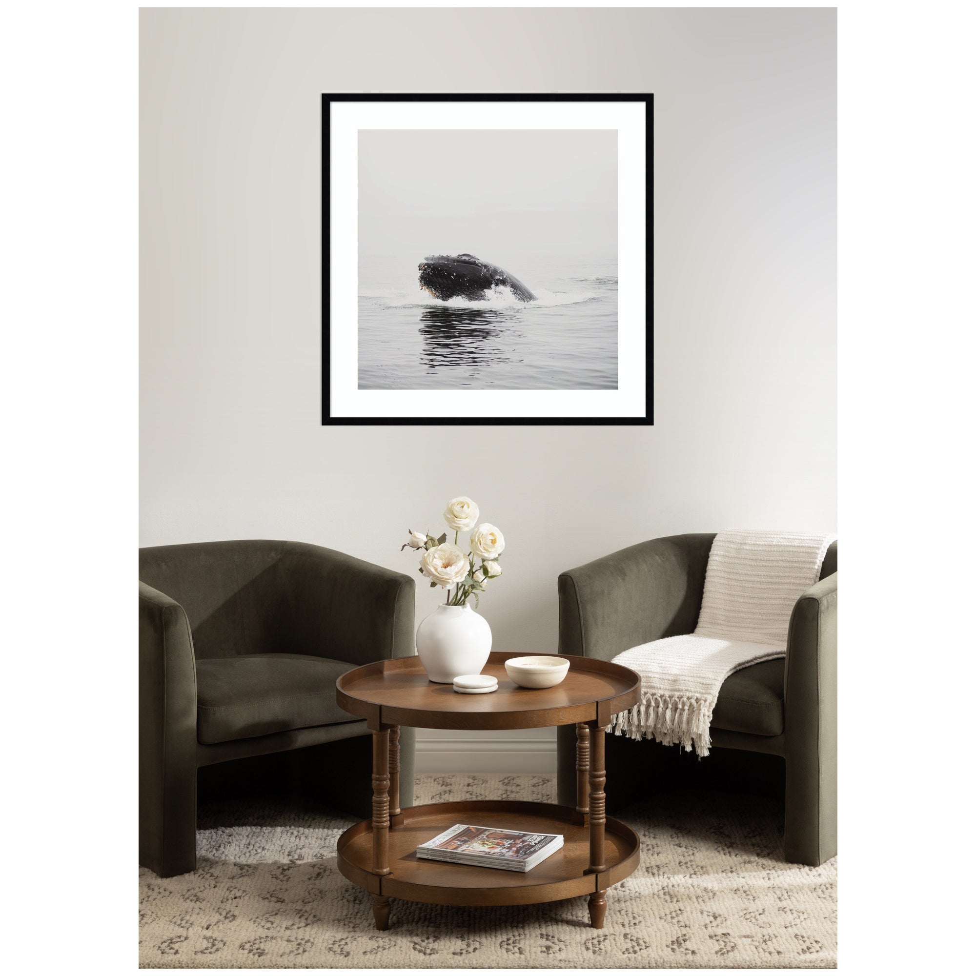 Humpback Whale No.
4 by Laura Evans Framed Wall Art Print