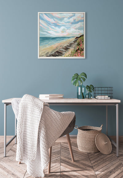 Sylvie Connecticut Framed Canvas by Emily Kenney by kateandlaurel - product image 5 for Resin Society