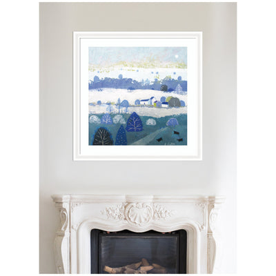 Framed Art Winter Dales by Giuliana Lazzerini