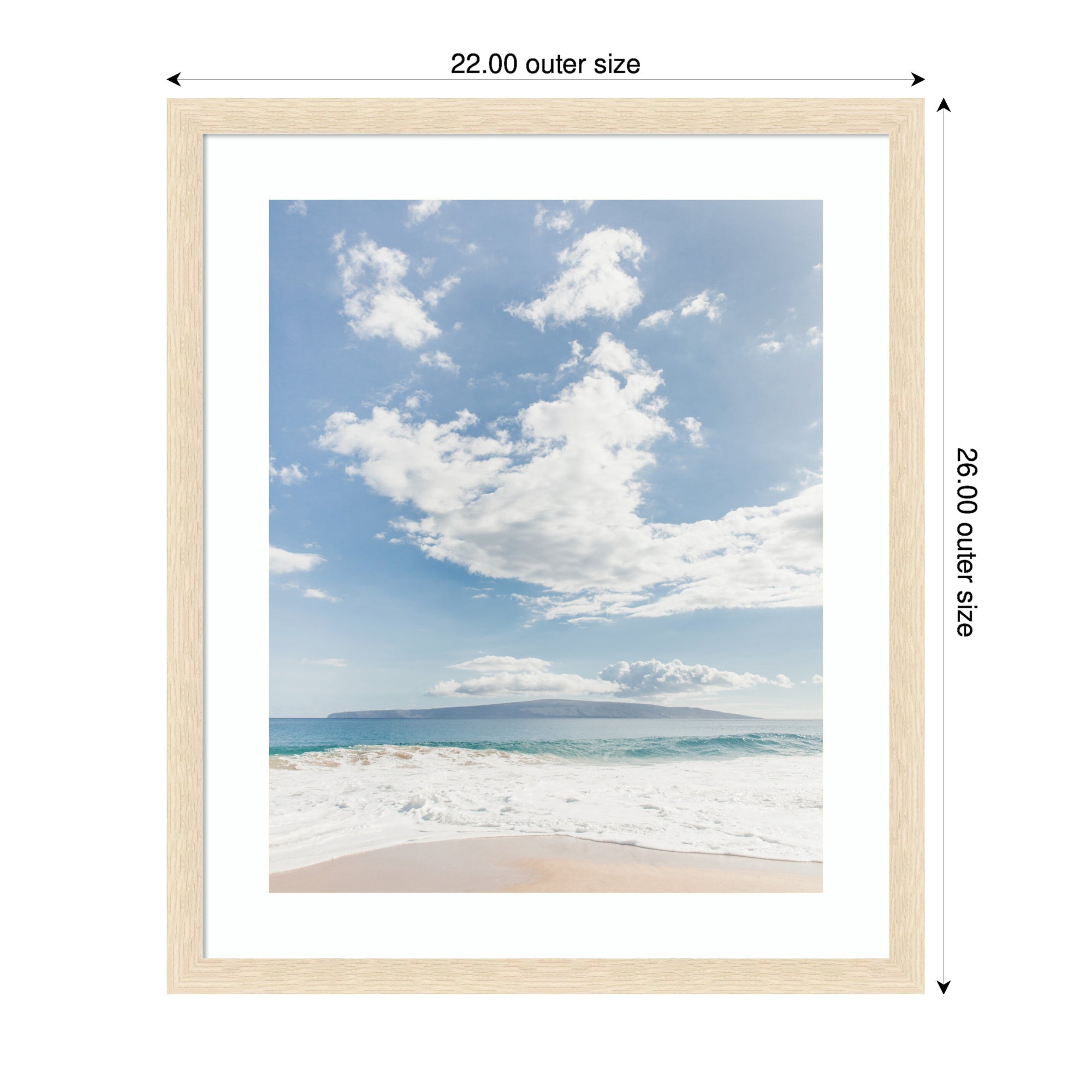 Framed Art Beach by Alicia Abla