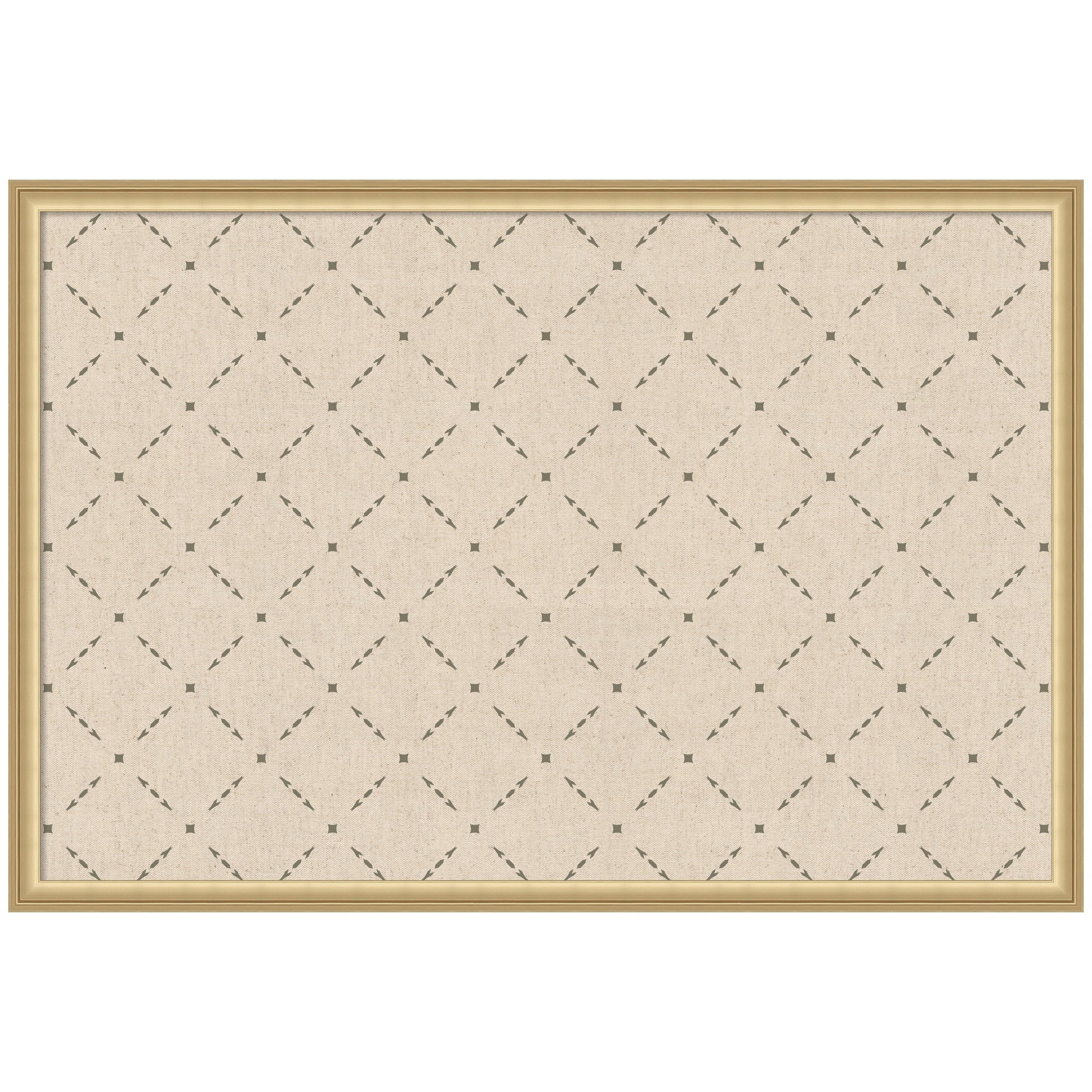 Pinboard Green Lattice Print