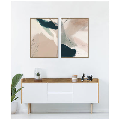 Marks No.
1 & No.
2 2 Piece Framed Canvas Wall Art Set by Amy Lighthall