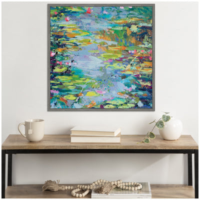 Sylvie Waterlilies at Giverny Framed Canvas by Rachel Christopoulos