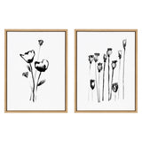 Sylvie Wildflowers and Seed Pods Framed Canvas Set by kateandlaurel - product image 19 for Resin Society