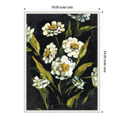 Sylvie Moody Floral 1 Framed Canvas by Annie Quigley