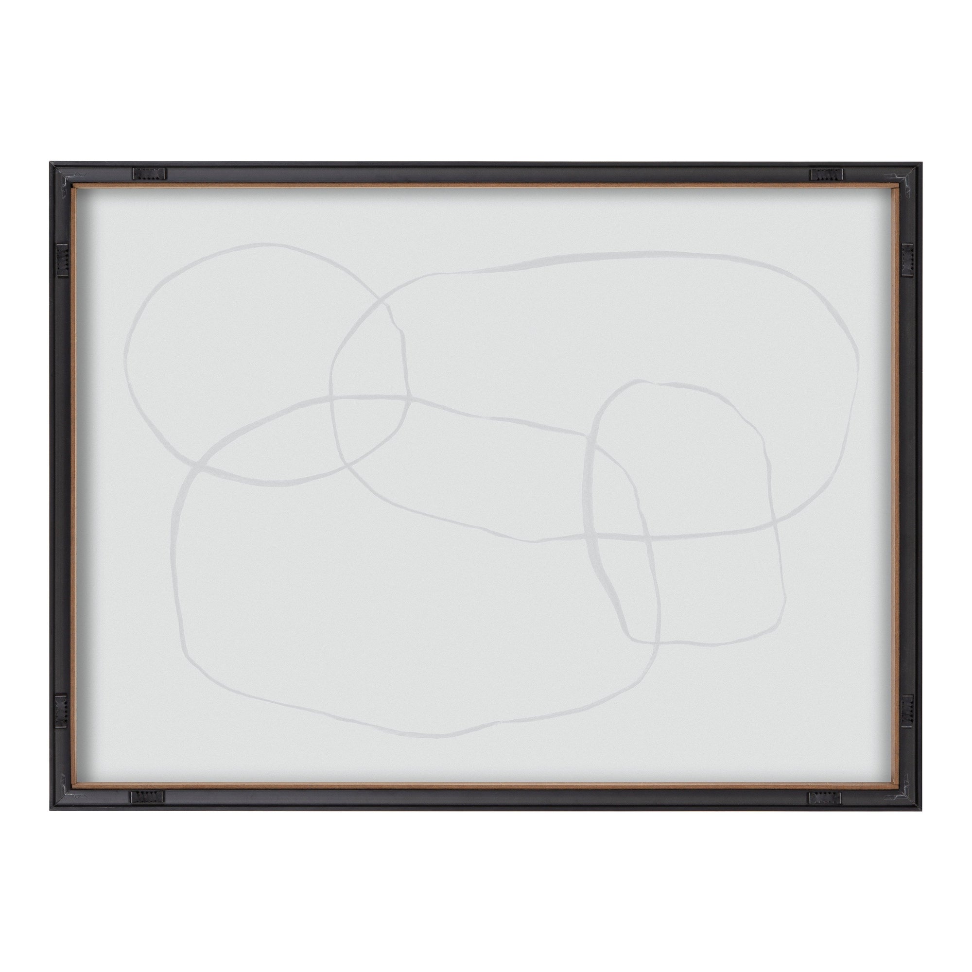 Blake 871 Modern Circles Framed Printed Glass by Teju Reval of by kateandlaurel - product image 8 for Resin Society