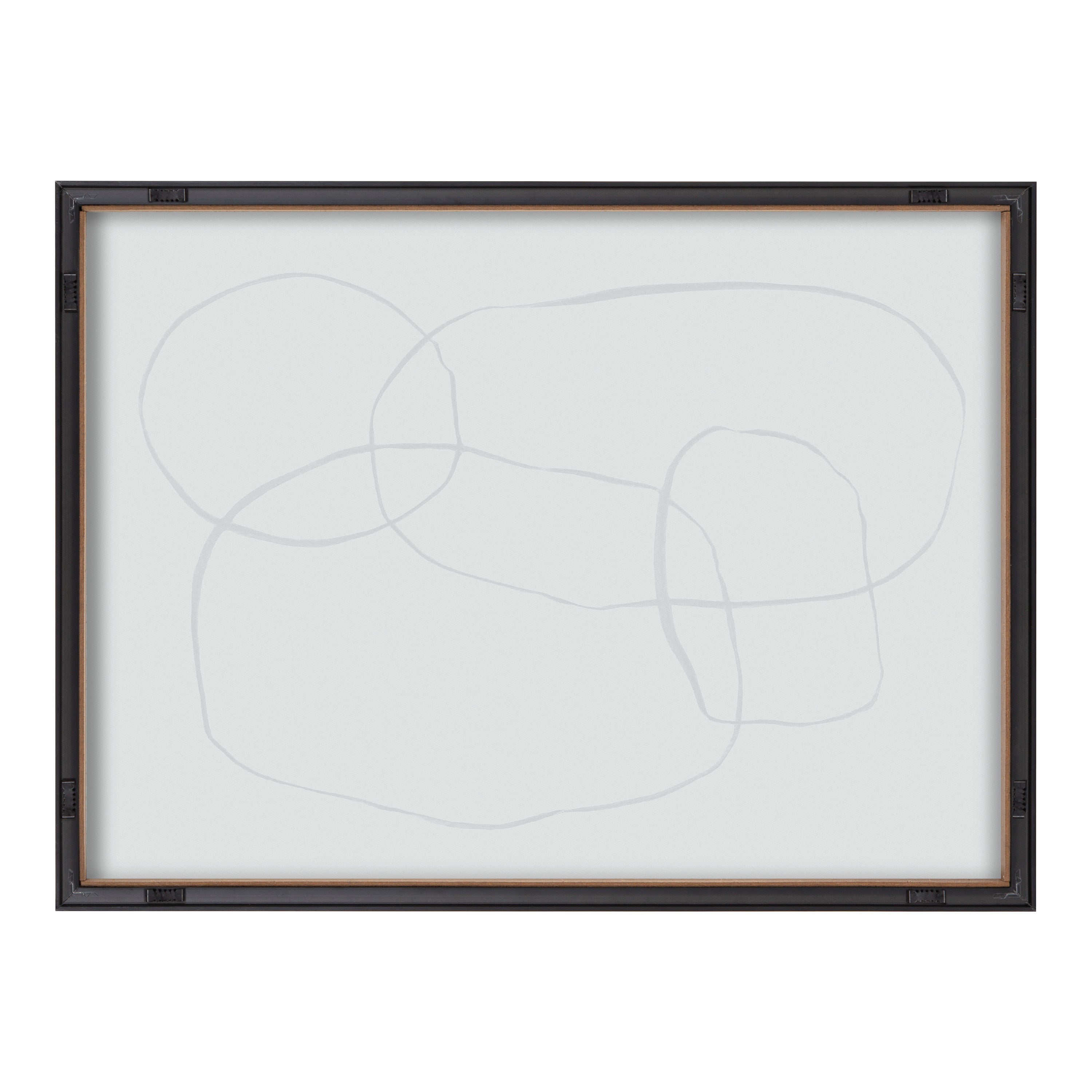 Blake 871 Modern Circles Framed Printed Glass by Teju Reval of by kateandlaurel - product image 8 for Resin Society
