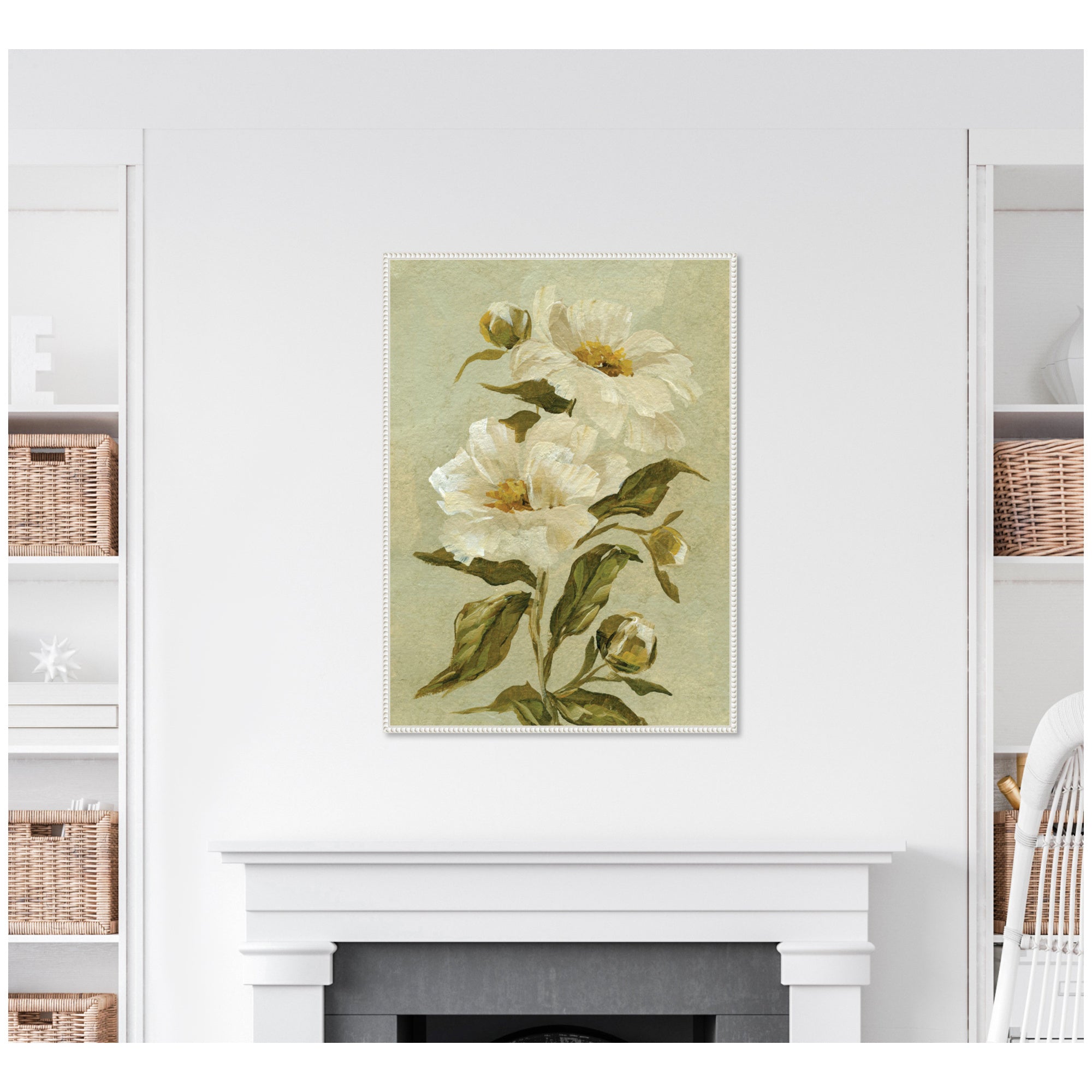 Floral No 9 by Annie Quigley Framed Canvas Wall Art Print