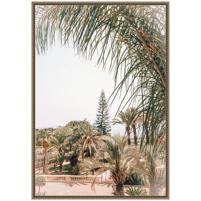 Sylvie Morning Walk to the Sea Framed Canvas by Alicia Abla