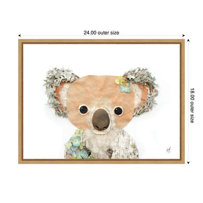 Koala by Madeline Jeppesen Framed Canvas Wall Art Print