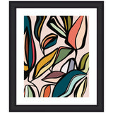 Fanciful Ficus Expansion framed wall art print by Alicia Bock in a Woodgrain Stripe Blonde frame