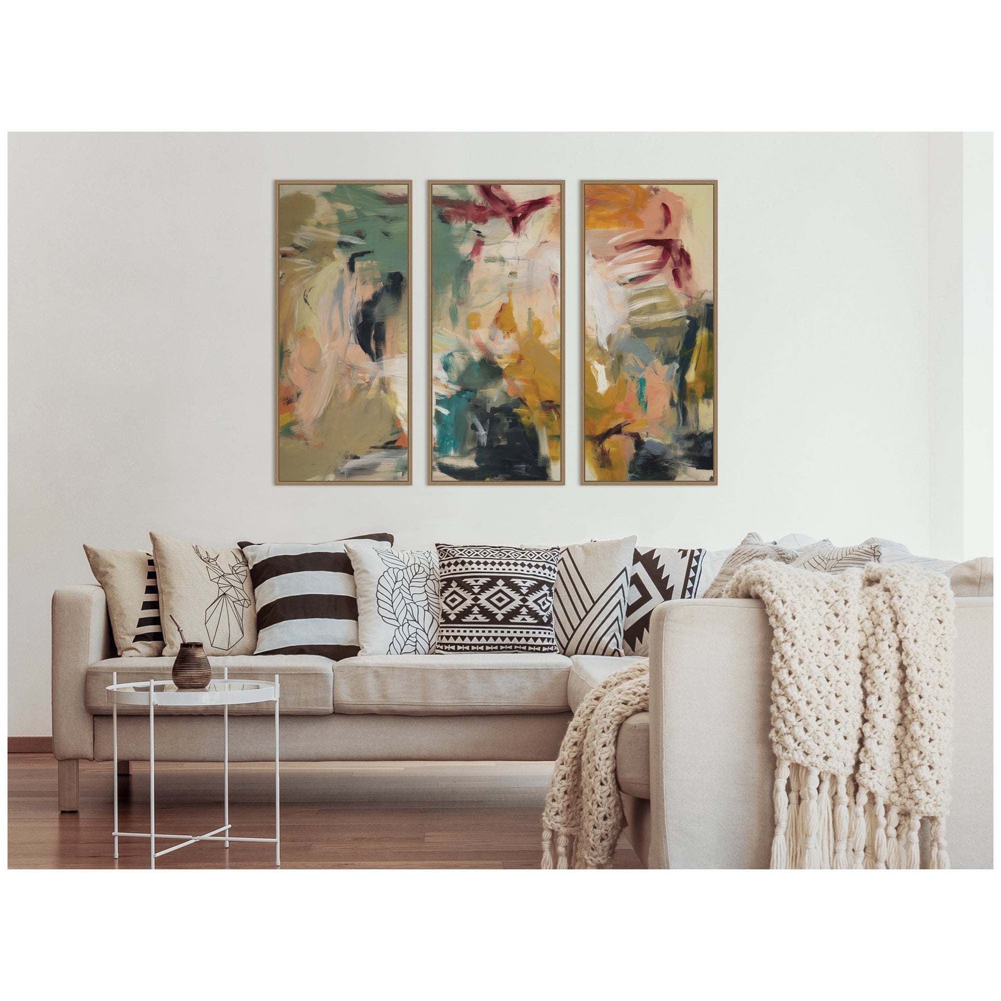 Painted Storm No.
2 Panel 3 Piece Framed Canvas Wall Art Set by Amy Lighthall