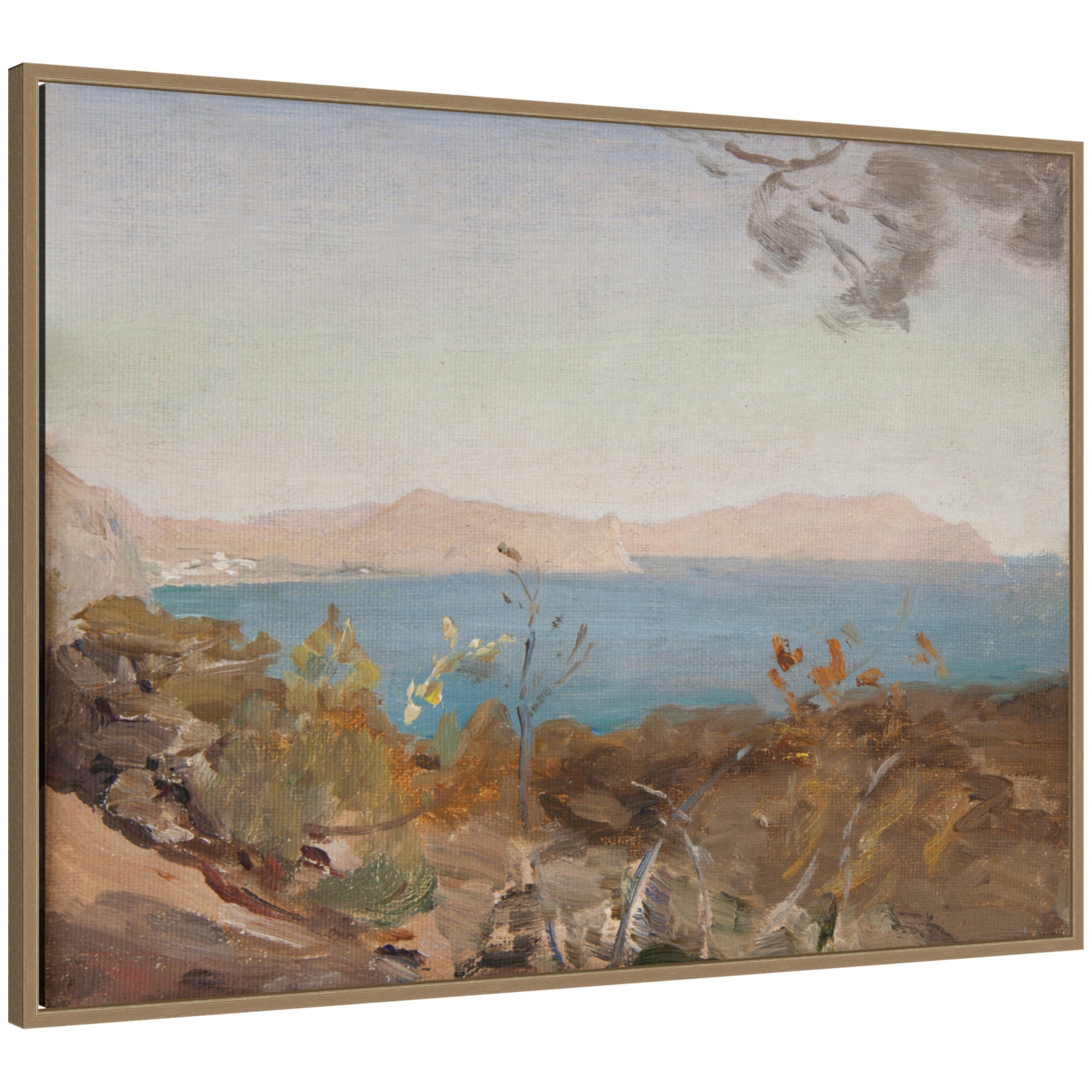 Sudak 3 1904 Jan Ciaglinski by Nostalgia Prints Framed Canvas Wall Art Print by kateandlaurel