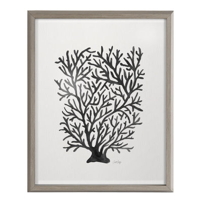Blake Coral Black Framed Printed Glass by Cat Coquillette by kateandlaurel - product image 2 for Resin Society