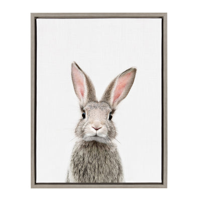 Sylvie Young Rabbit Framed Canvas by Amy Peterson Art Studio