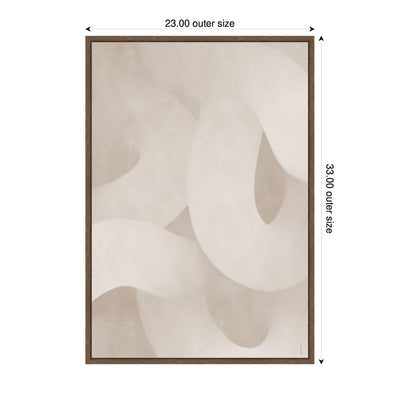 Organic Movement by Gabrielly Guedes Framed Canvas Wall Art Print