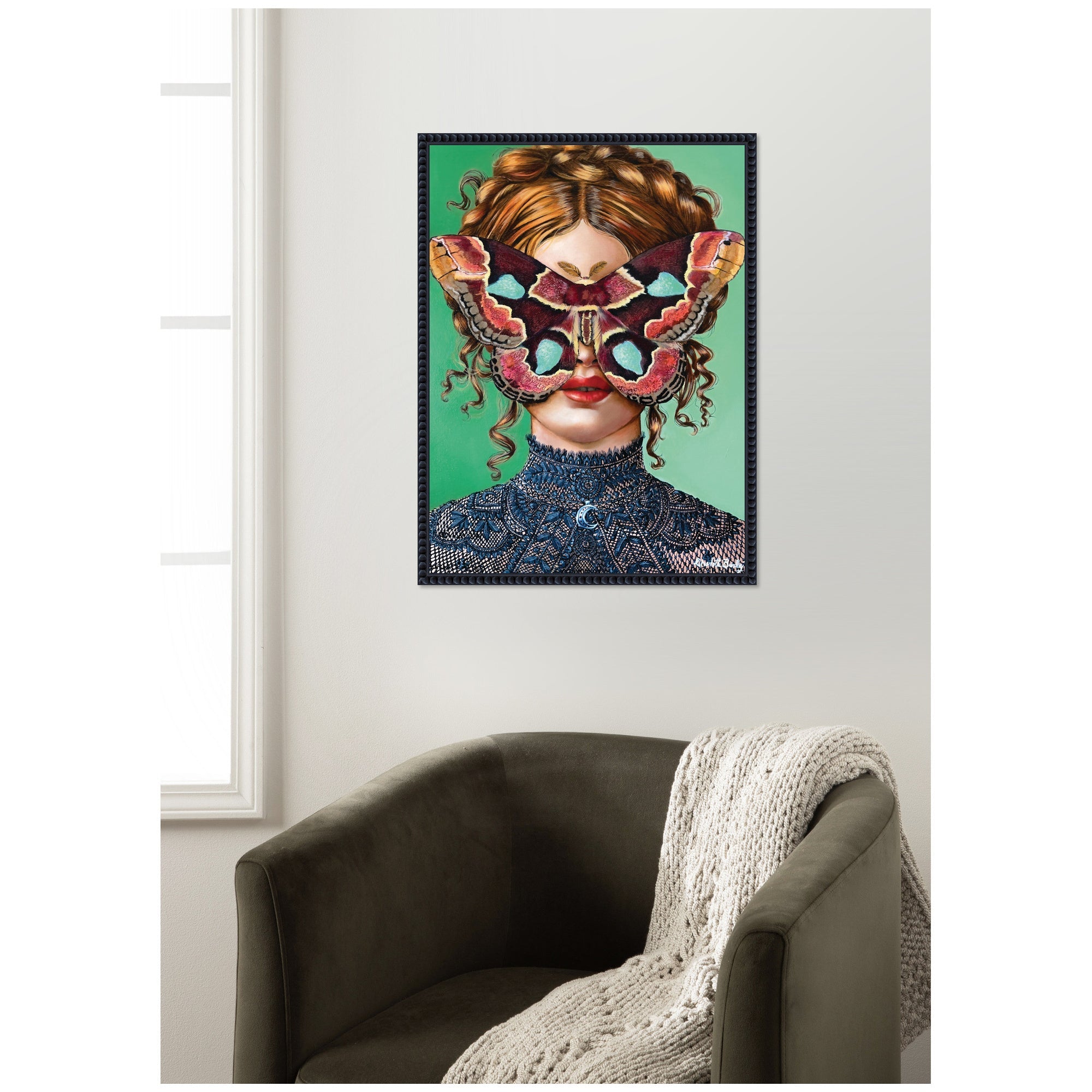 Forest Witch by Charlotte Brindley Framed Canvas Wall Art Print