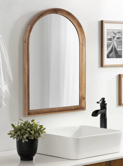 Hatherleigh Arch Wood Wall Mirror