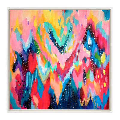 Sylvie EV Brushstroke 100 Framed Canvas by kateandlaurel - product image 13 for Resin Society