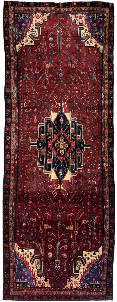 4'2” x 11’4” Hand Knotted Farahan Persian Wool Runner Rug by Rugistan - main product image for Resin Society