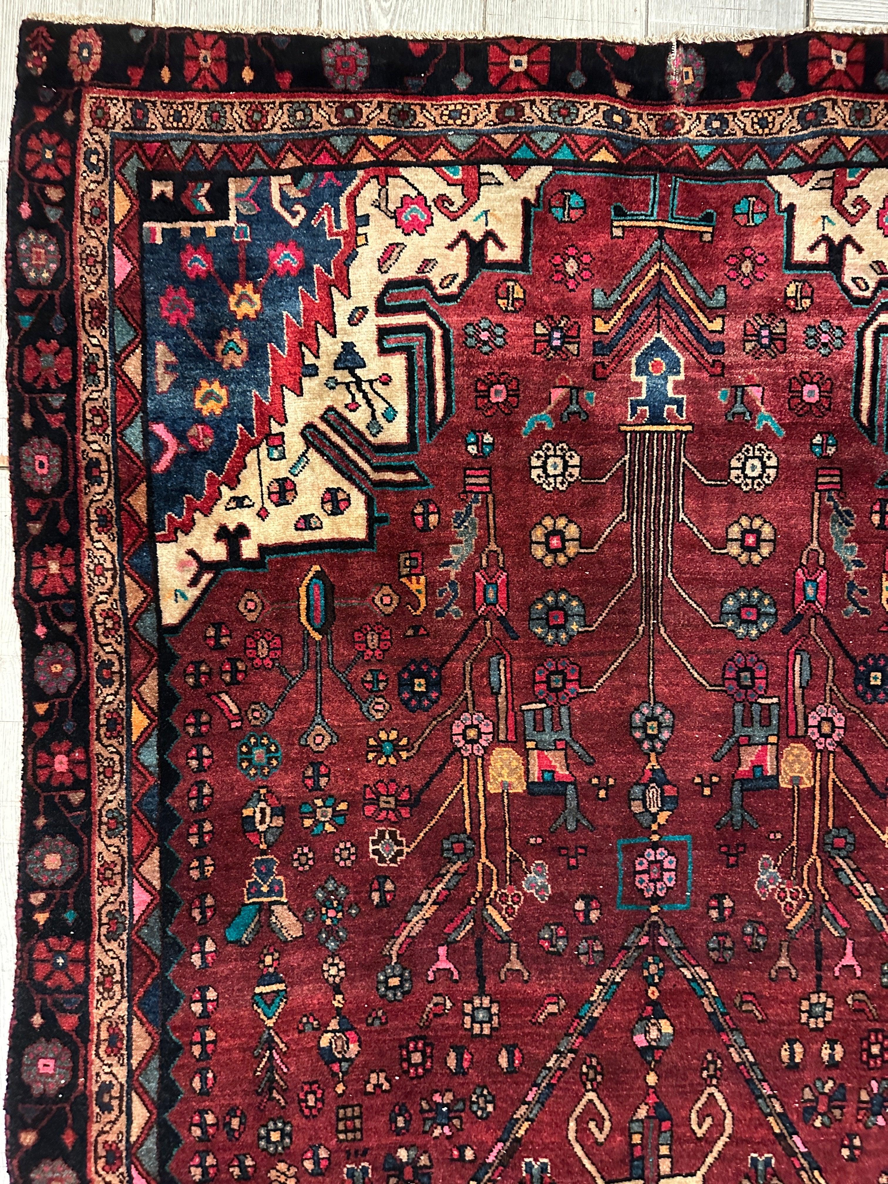 4'2” x 11’4” Hand Knotted Farahan Persian Wool Runner Rug by Rugistan - product image 10 for Resin Society