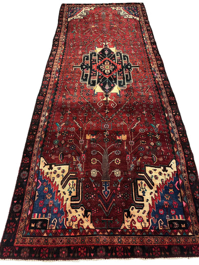 4'2” x 11’4” Hand Knotted Farahan Persian Wool Runner Rug by Rugistan - product image 13 for Resin Society